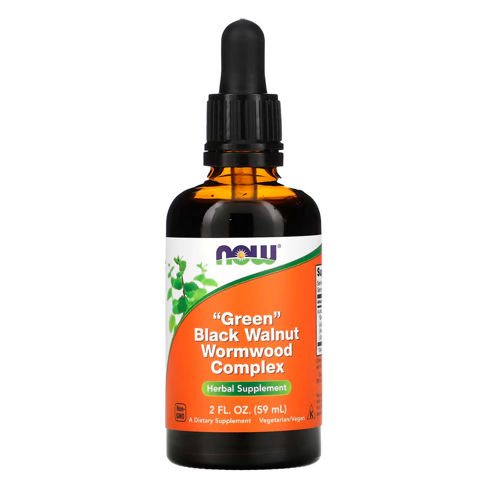 Complexo Absinto Noz Preta Verde NowFoods 59ml Importado - Health