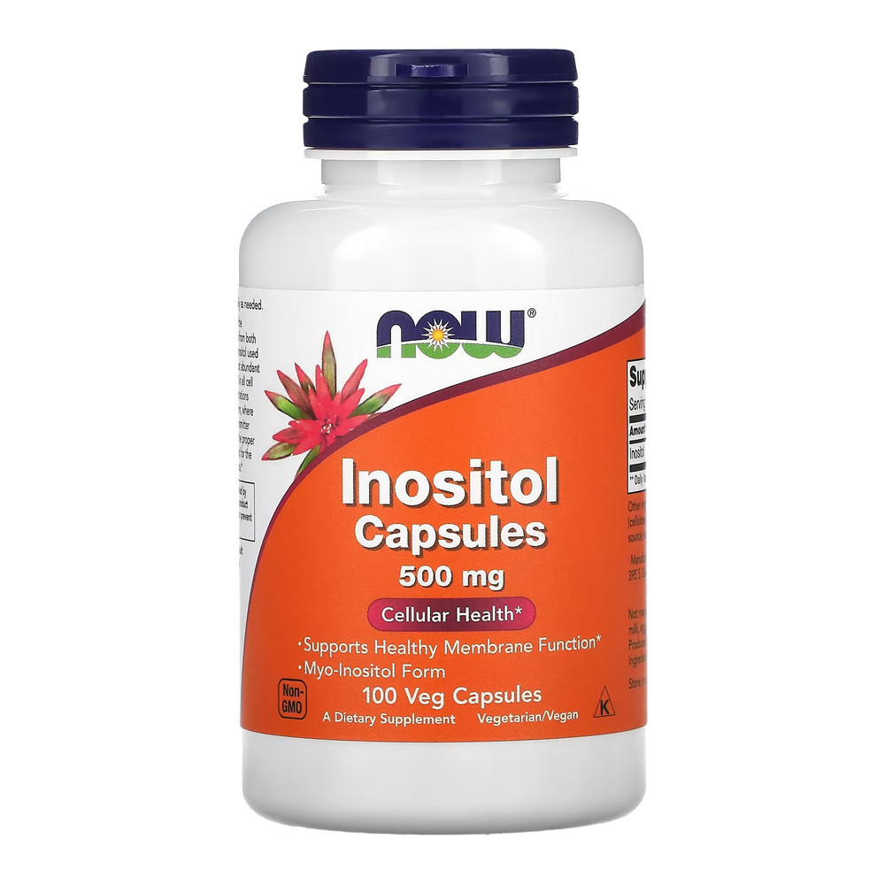 Inositol 500mg Now Foods 100 Veg Cápsulas