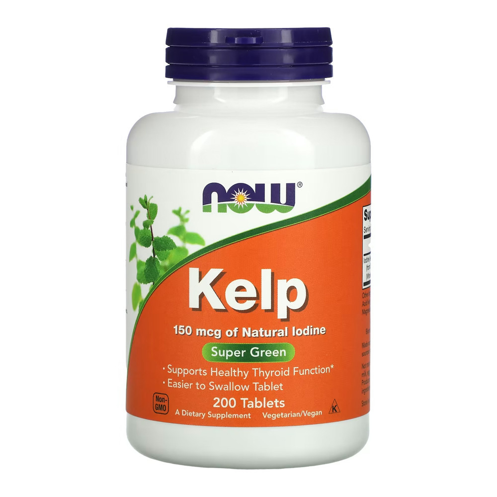 Kelp Algas 150mcg Now Foods Iodo Natural 200Tablets em Oferta na Shopee