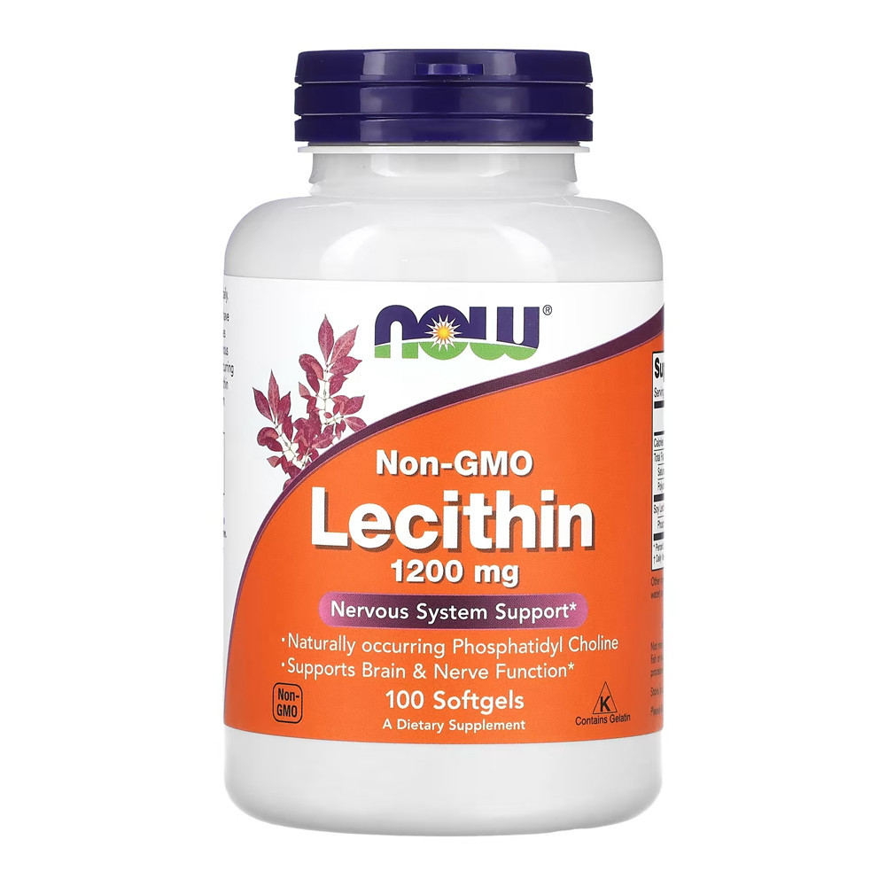 Lecitina Lecithin 1200mg Now Foods 100Cap Softgels em Oferta na Shopee