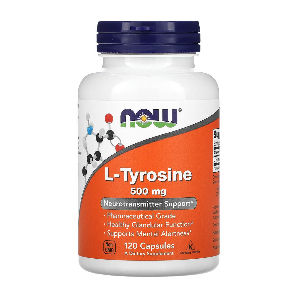 Now Foods L-Tirosina 500mg 120 Cápsulas No Brasil - Health