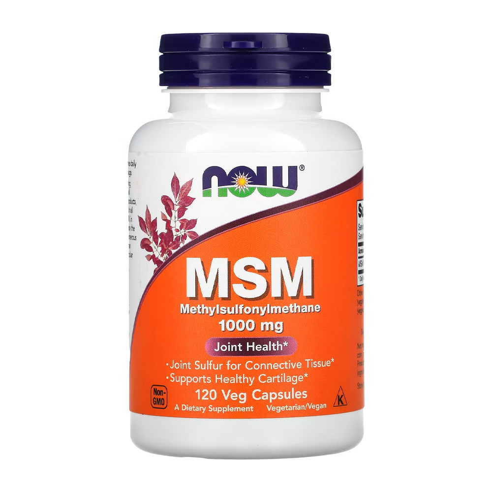 Msm 1000mg Now Foods 120 Caps Importado - Health