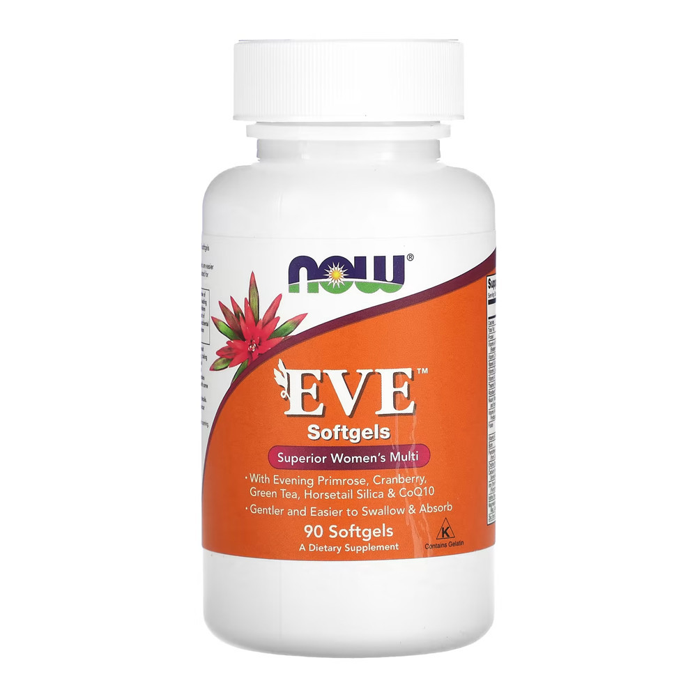Multivitamínico Eve Mulheres Now Foods 90 Softgels