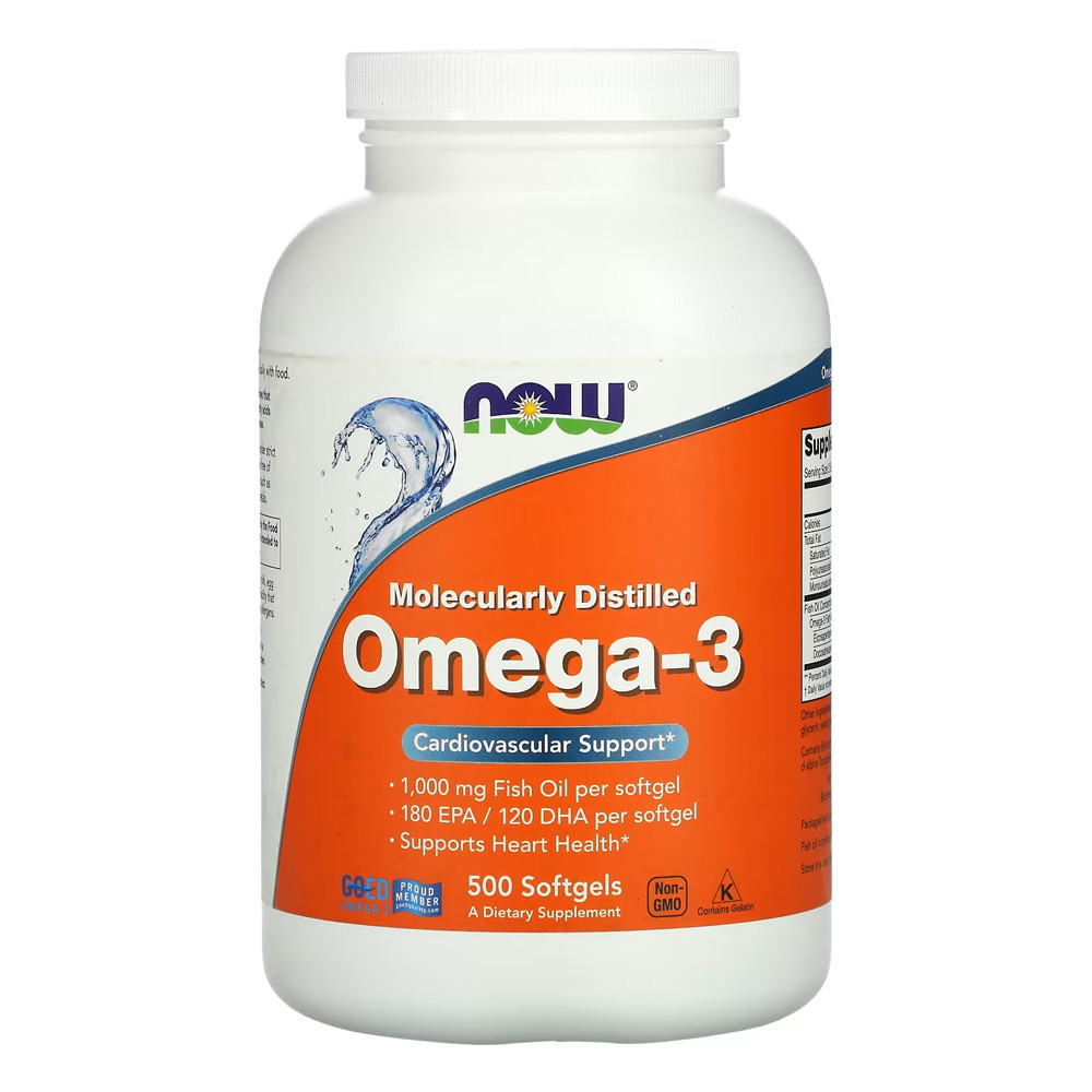 Ômega-3 Molecularmente Destilado Now Foods 500Soft Importado em Oferta na Shopee