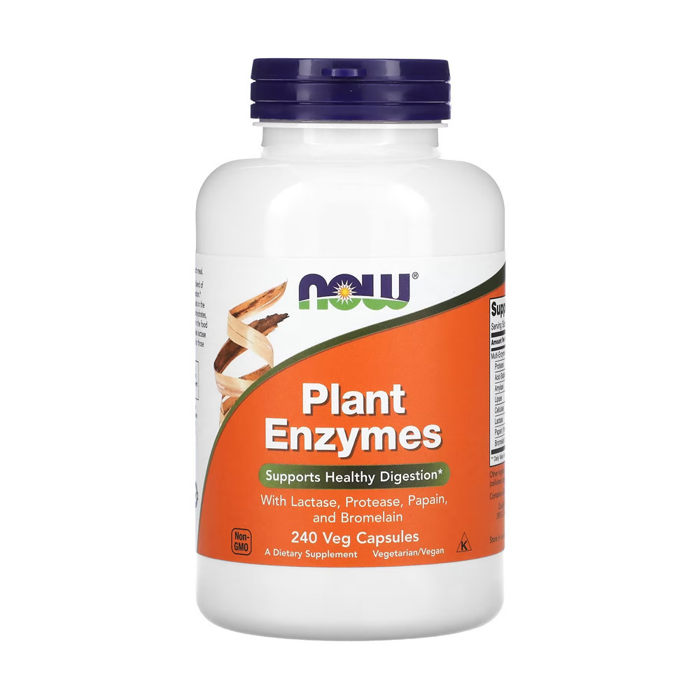 Plant Enzimas Now Foods Enzymes 240 Cápsulas Importado - Health