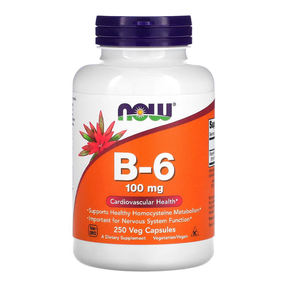 Vitamina B-6 100mg Now Foods 250 Cáps Importado em Oferta na Shopee