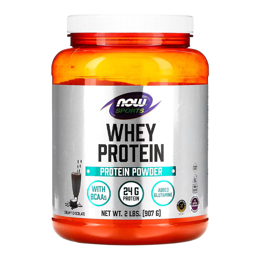 Whey Protein em Pó Now Foods 907 g Chocolate Importado - Health