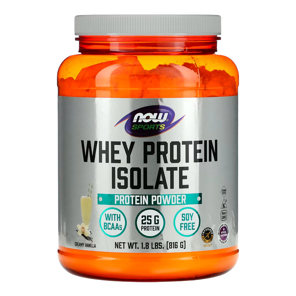 Whey Protein Pó Now Foods 816 g Sabor Baunilha Importado - Health