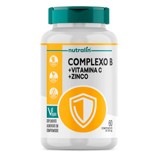 Complexo B Nutralín com Vitamina C e Zinco 60 Comp. em Oferta na Shopee