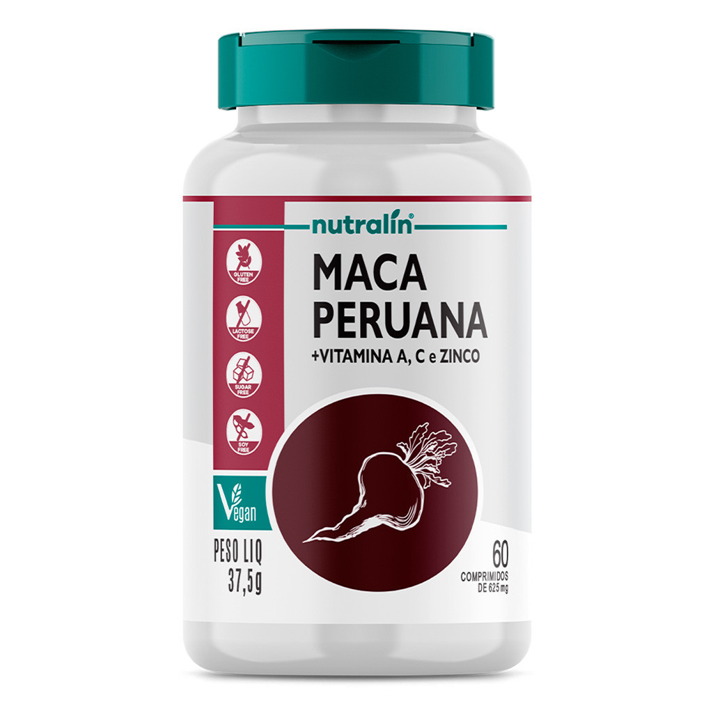 Maca Peruana 500mg Nutralín 60 Comp.