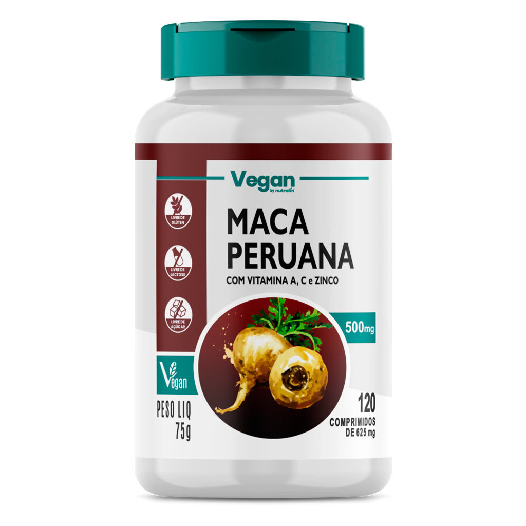 Maca Peruana 500mg Nutralín 120 Comp.