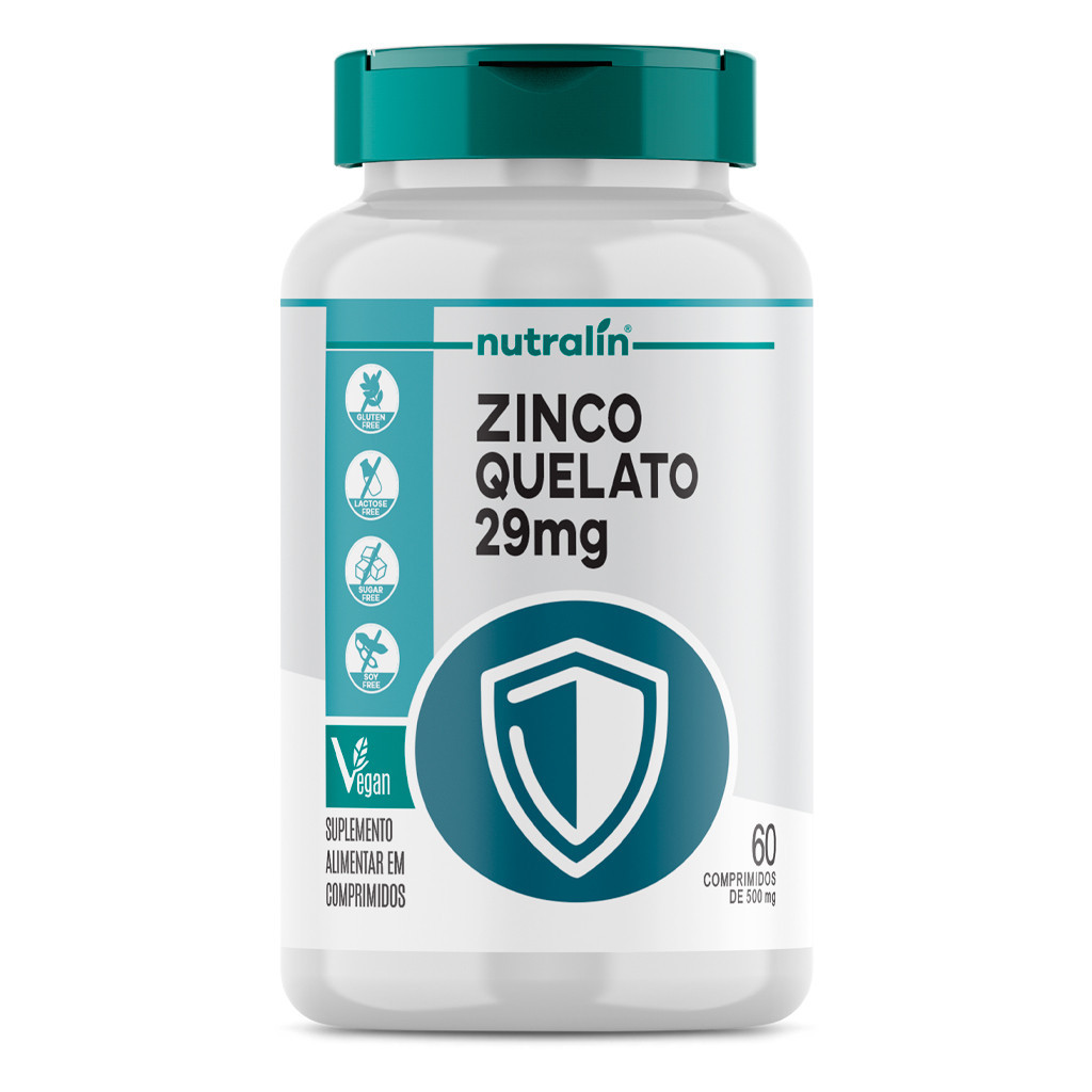 Zinco Quelato 29mg Nutralín 60 Comp.