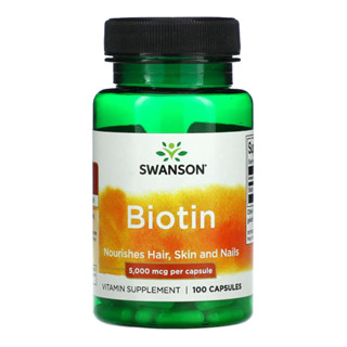 Biotina 5000mcg Swanson 100Caps Made In Usa/Importado em Oferta na Shopee