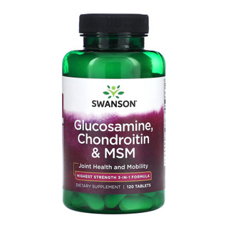 Glucosamina Condroitina Msm Swanson 120 Tabs Importado em Oferta na Shopee