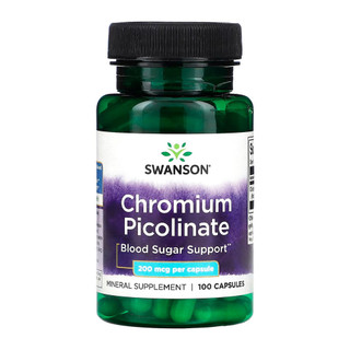 Picolinato de Cromo 200 mcg Swanson 100 Caps Importado em Oferta na Shopee