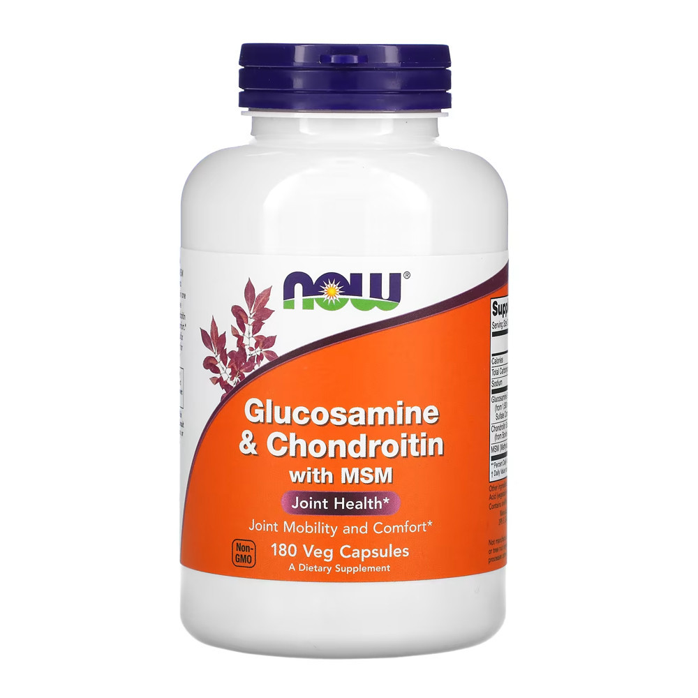 Glucosamina Condroitina e Msm Now Foods 180 Veg Caps - Health