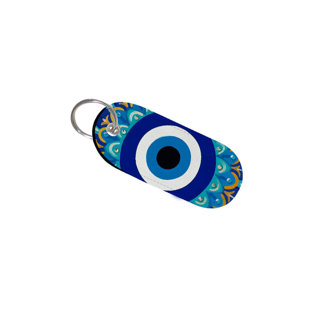 Chaveiro de Carro e Casa Mandala Olho Grego Azul