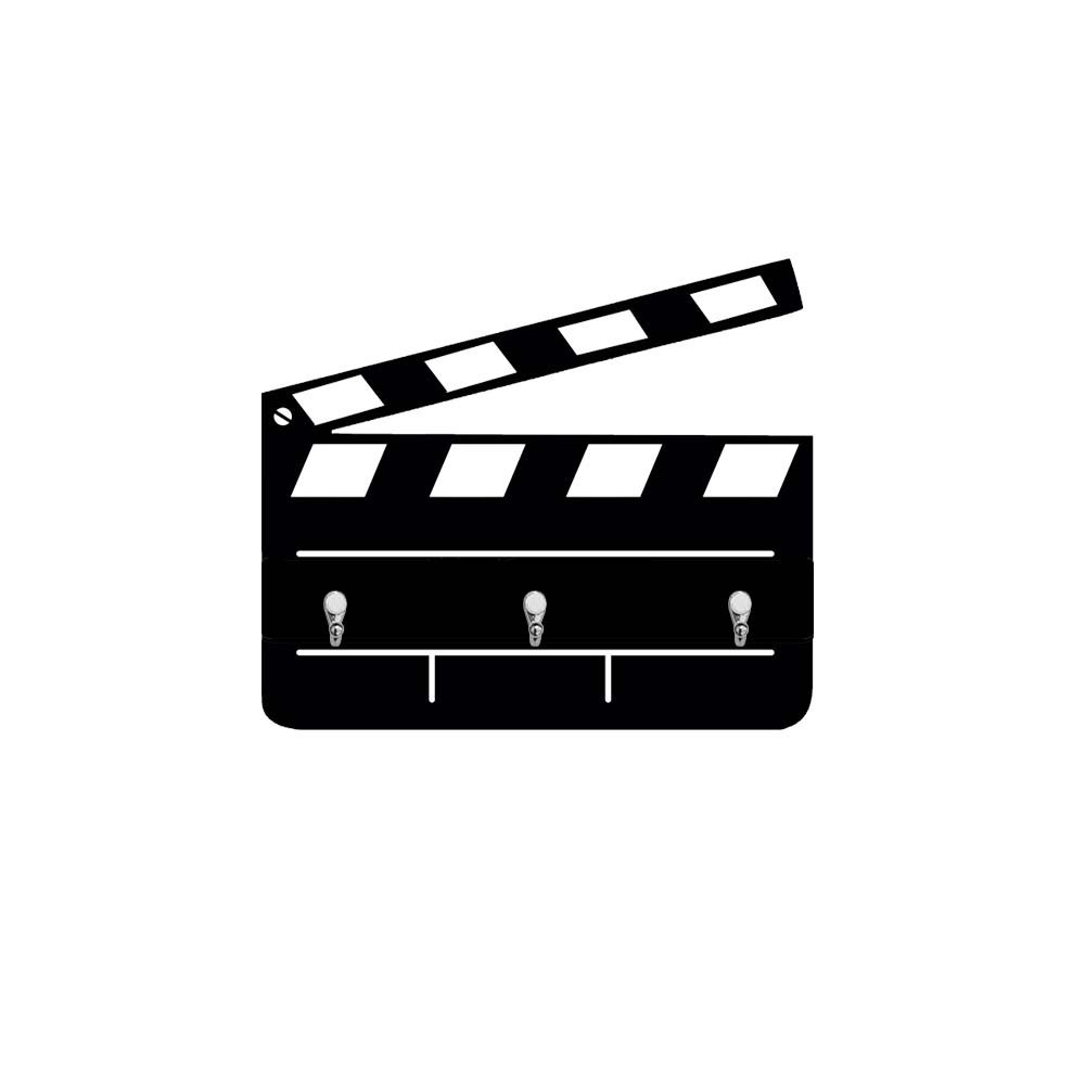 Gancho Porta Pano de Prato Vazado Claquete Cinema