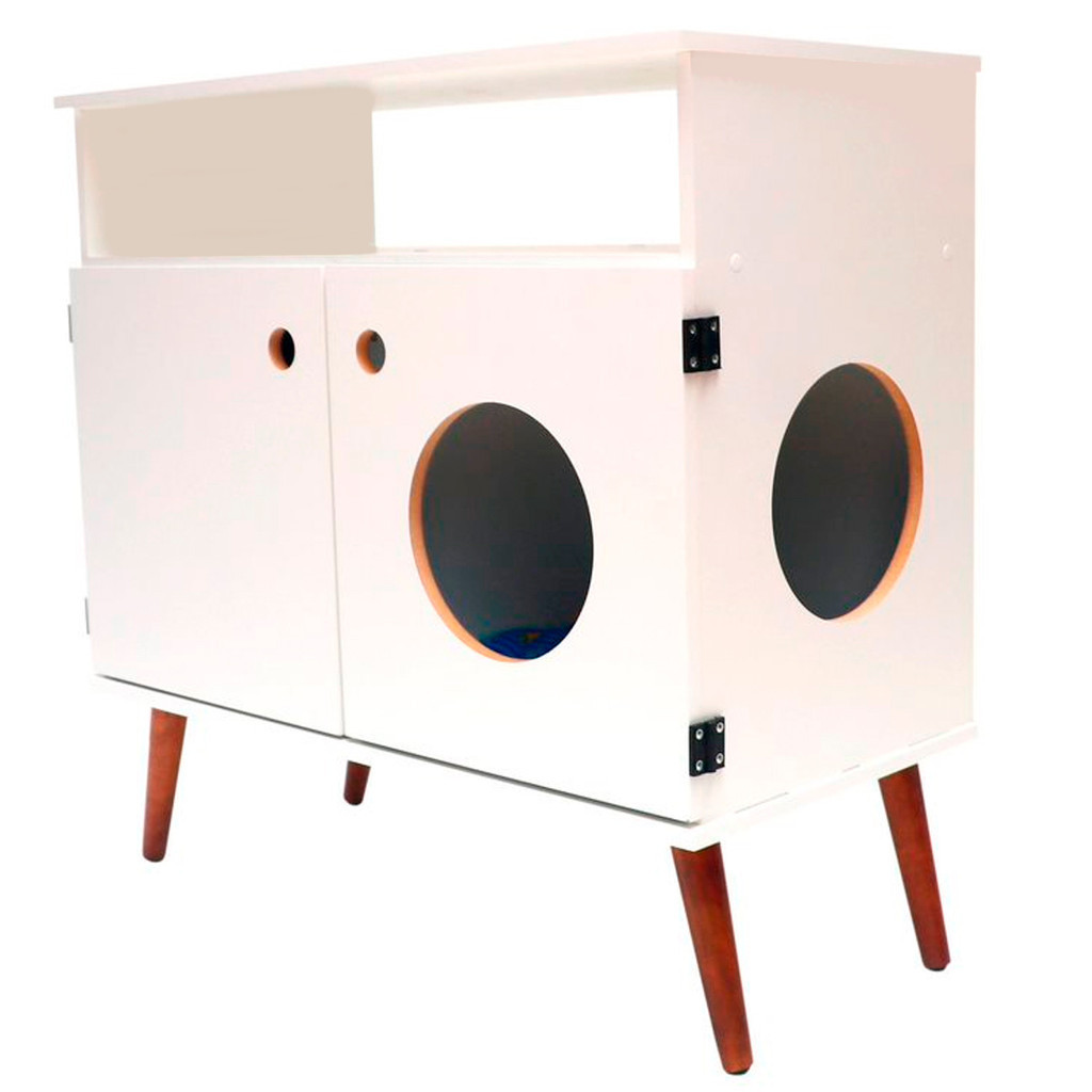 Balcão Aparador cama pet rack móvel retro gato cachorro - ZECA