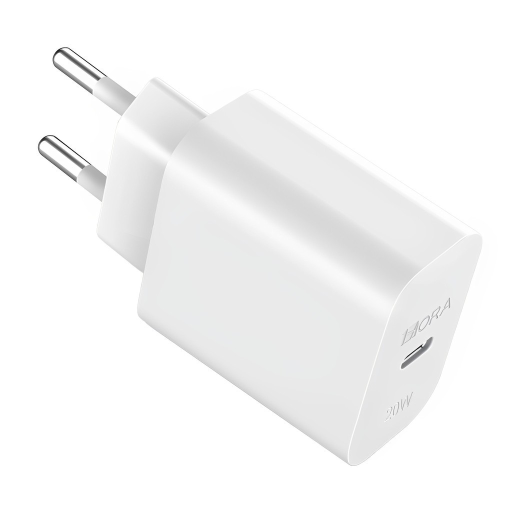 Carregador Parede 1Hora PD 20W Porta Usb Tipo C Branco - Mobile & Gadgets
