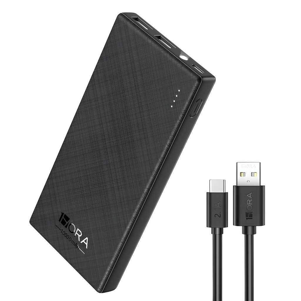 Carregador Portátil 1HoraPowerBank Pd20W 10000mAh Preto - Mobile & Gadgets
