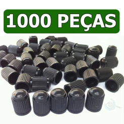 Kit Tampinhas Plasticas Para Bico Pneu Moto Carro Bicicleta Pacote Com 1000 peças Uso Profissional Vedação Segura