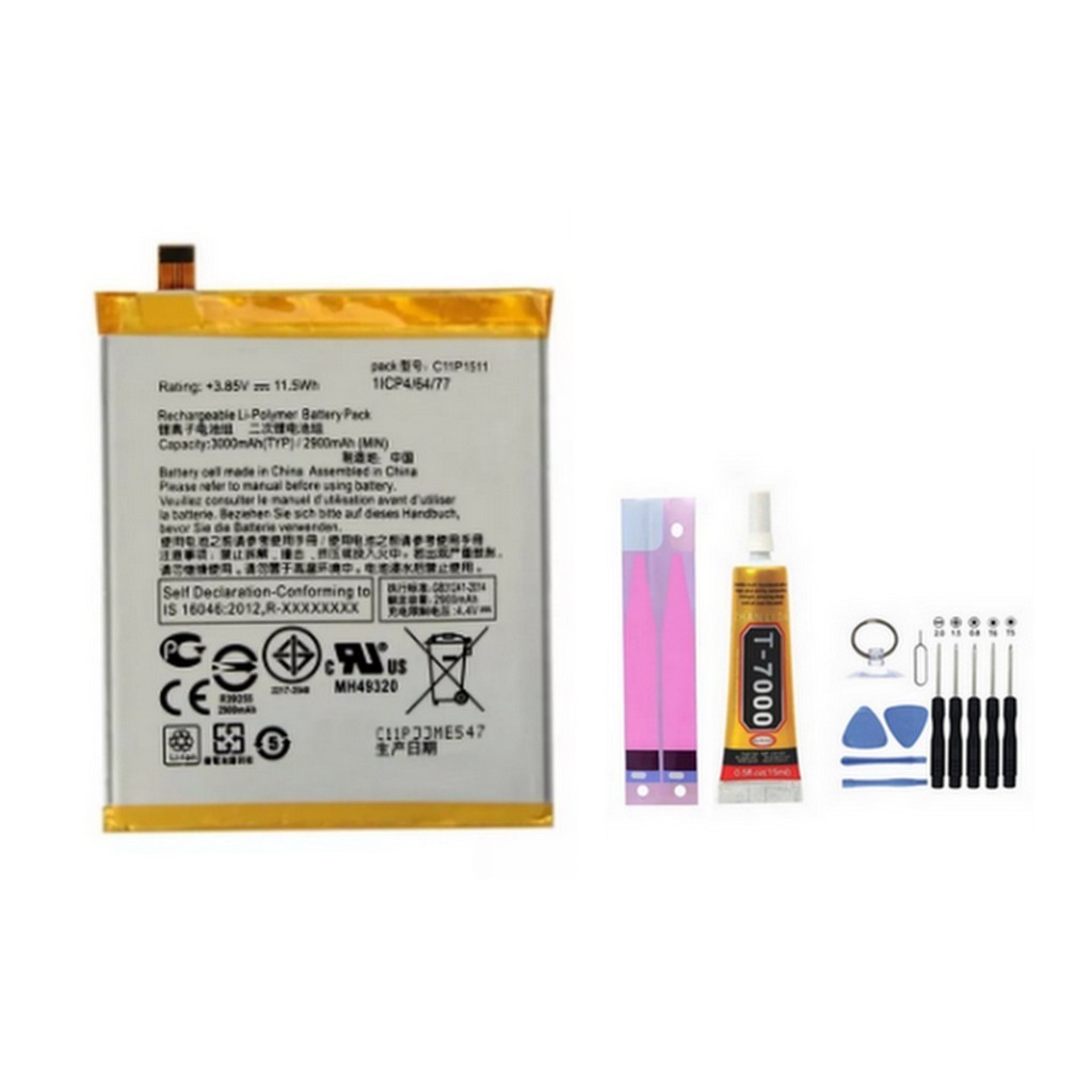 Bateria Compatível Com Zenfone 3 ZD552KL/ ZE552KL C11P1511 + Adesivo