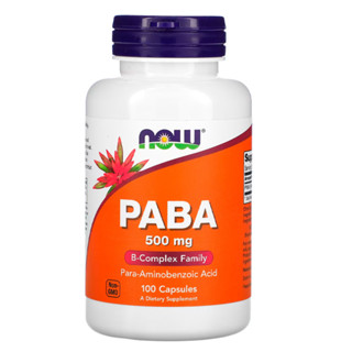 Paba 500mg Now Foods 100 Cápsulas Importado em Oferta na Shopee
