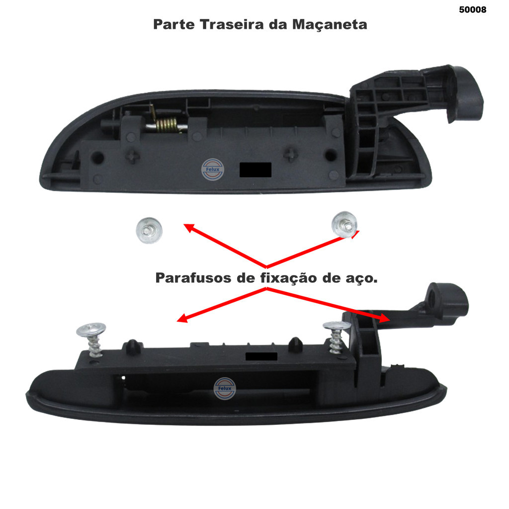 Maçaneta Externa Traseira Direita Palio 1996-2000 — imagem 2 de 2