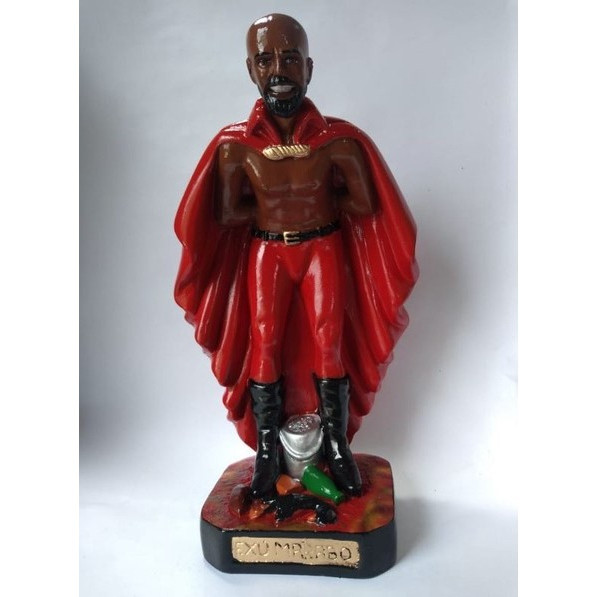 Exú Marabo capa vermelha Estátua/ Escultura