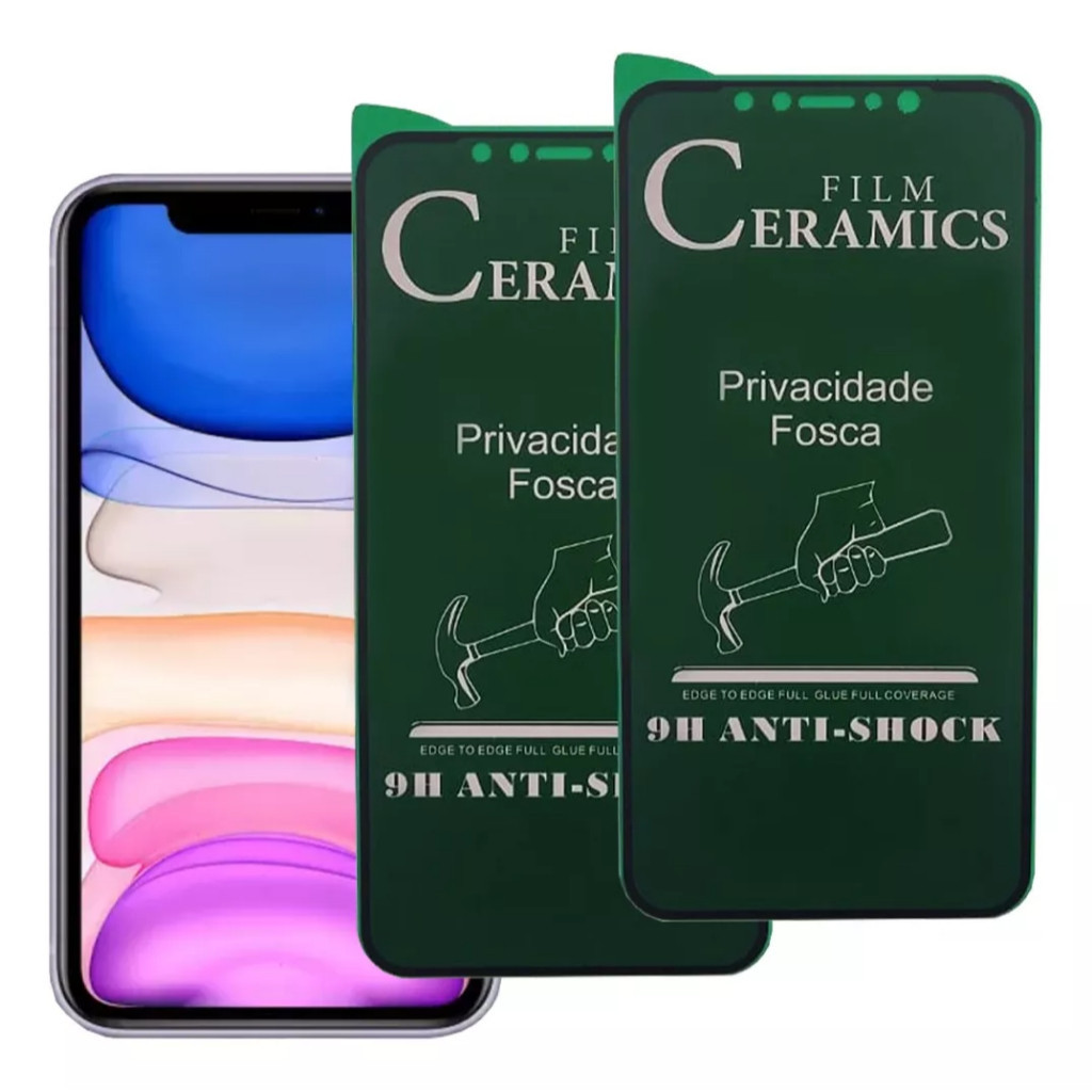 Kit 2 Película Privacidade Fosca Ceramica Motorola Moto G53