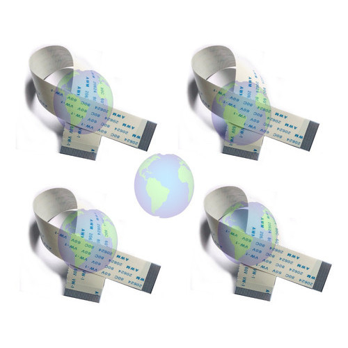 4 Cabos Flat 30 Vias 200mm X 15mm compatível  Para Câmera De Segurança