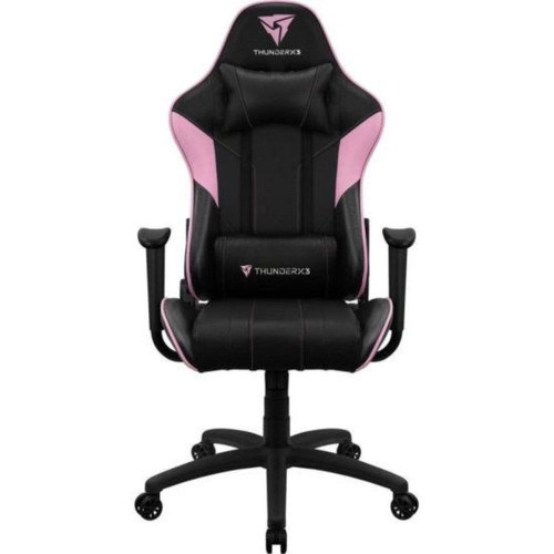 Cadeira Gamer Ec3 Thunderx3 Com Almofadas Pescoço/lombar Cor Rosa Material Do Estofamento Couro Sintético