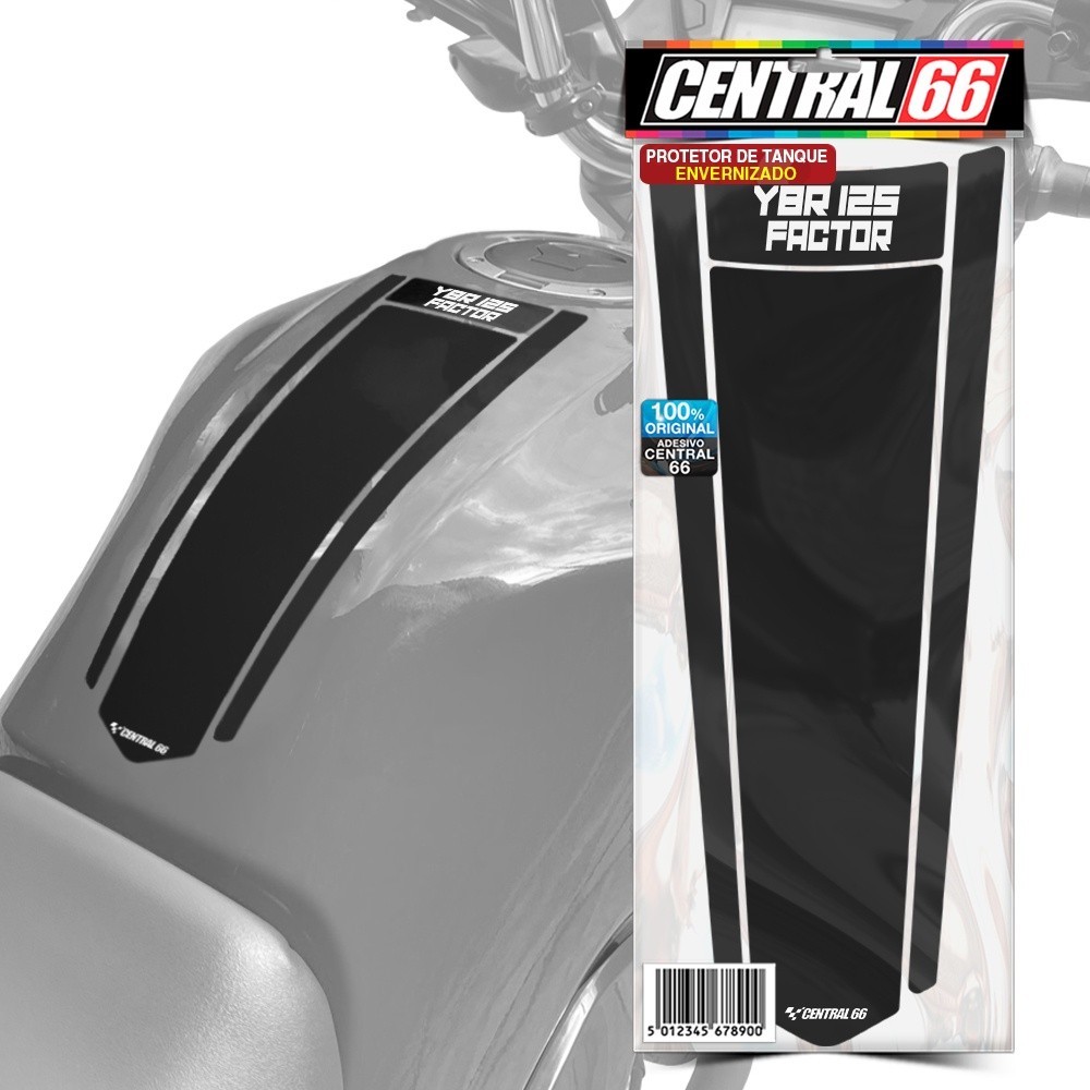 Adesivos Protetor Tanque Envernizados Compativel com YAMAHA YBR 125 FACTOR Tankpad Gravata