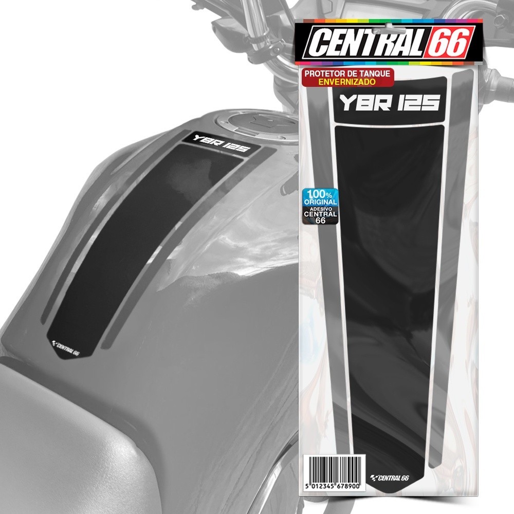 Adesivos Protetor Tanque Faixa Envernizados Compativel com YAMAHA YBR 125 Tankpad Gravata