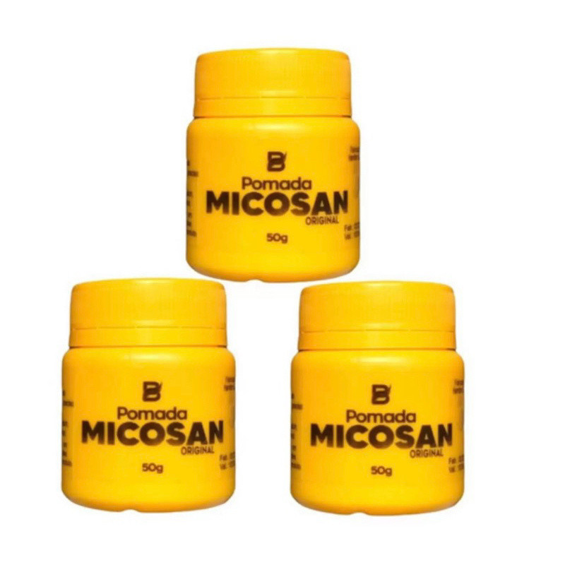 Kit 3 Un pomada micosan clareadora diversos benefícios