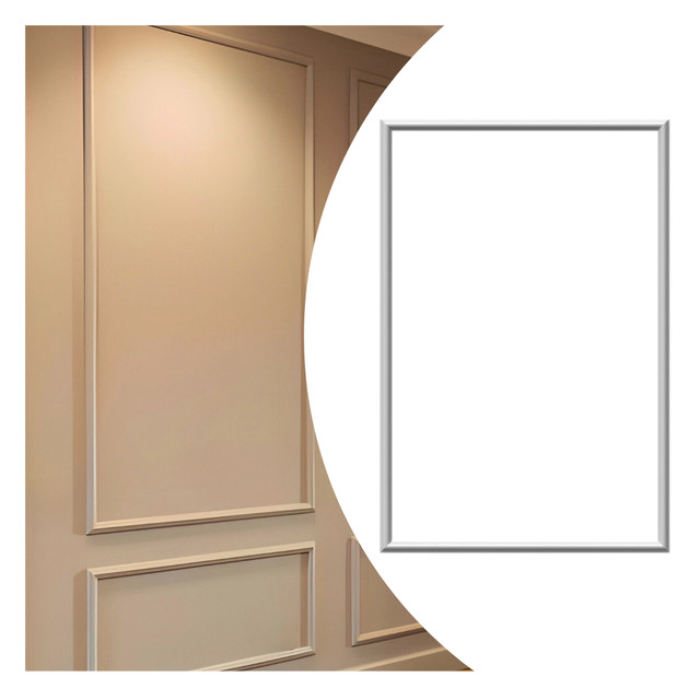 Kit 03 Moldura Autocolante Rodameio Boiserie MDF 60CM - 90cm X 15MM