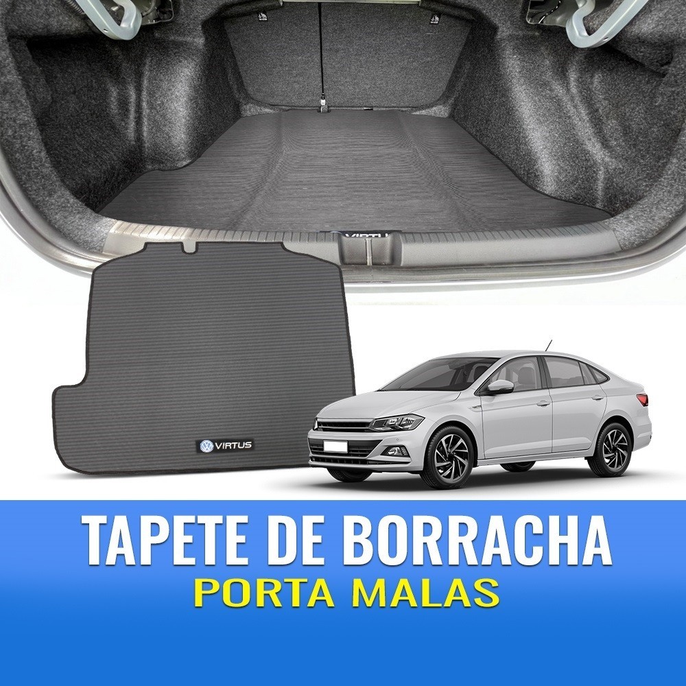 Tapete Porta Malas Virtus 2018 a 2026 Molde na Medida Protetor de Borracha