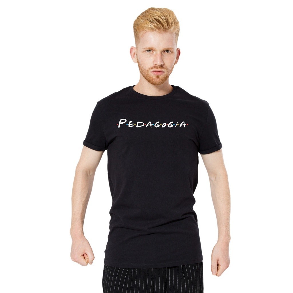 Camisa Masculina Curso Profissão Paródia Friends Pedagogia
