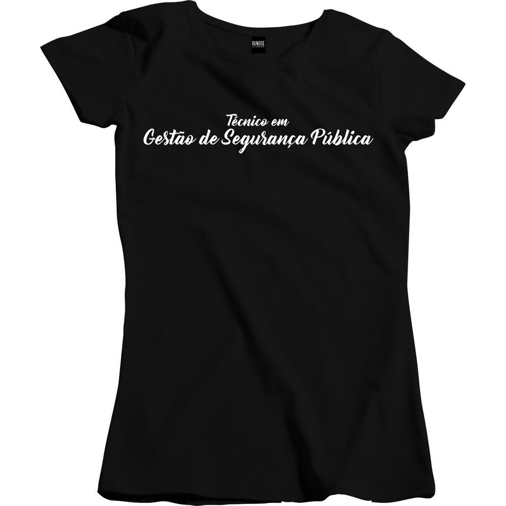 Camisa Feminina Curso Profissão gestão de segurança pública