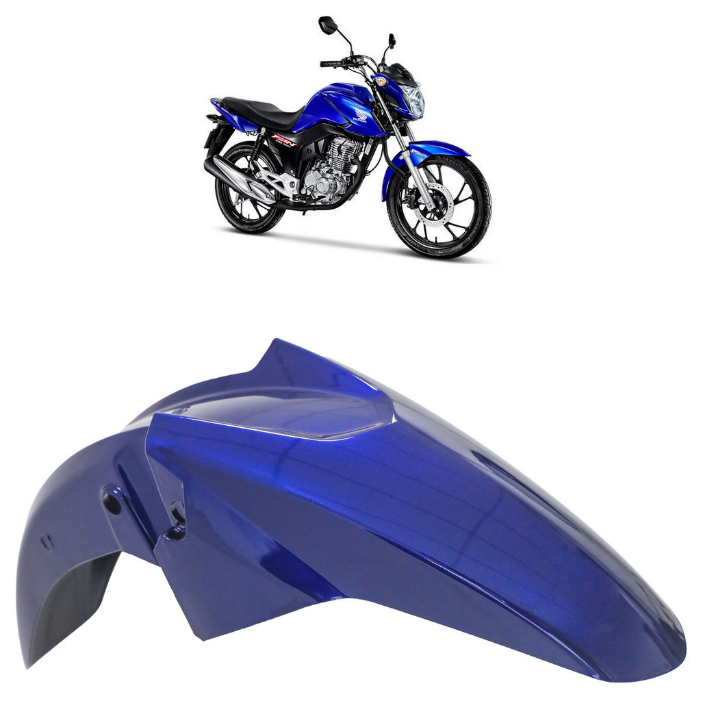 Paralama Dianteiro CG 160 Fan 2024 Liso Azul Spencer em Oferta na Shopee