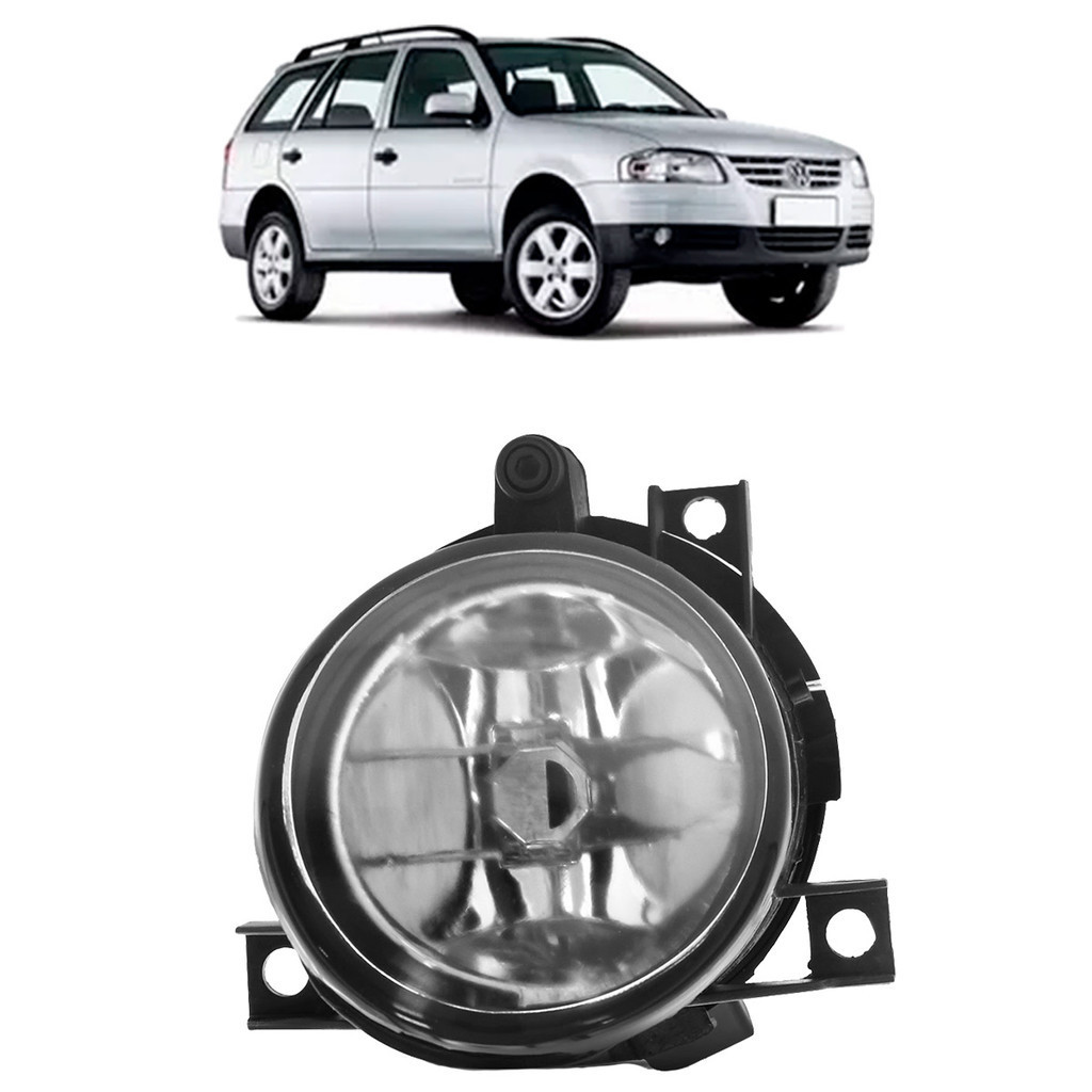 Farol Milha Auxiliar Parati 2006 2007 2008 2009 2010 2011 2012 2013 Lente Lisa em Vidro