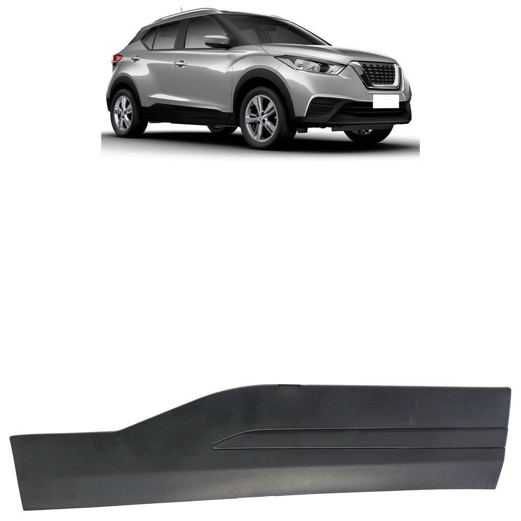 Soleira Traseira Kicks 2017 2018 2019 2020 2021 Preto