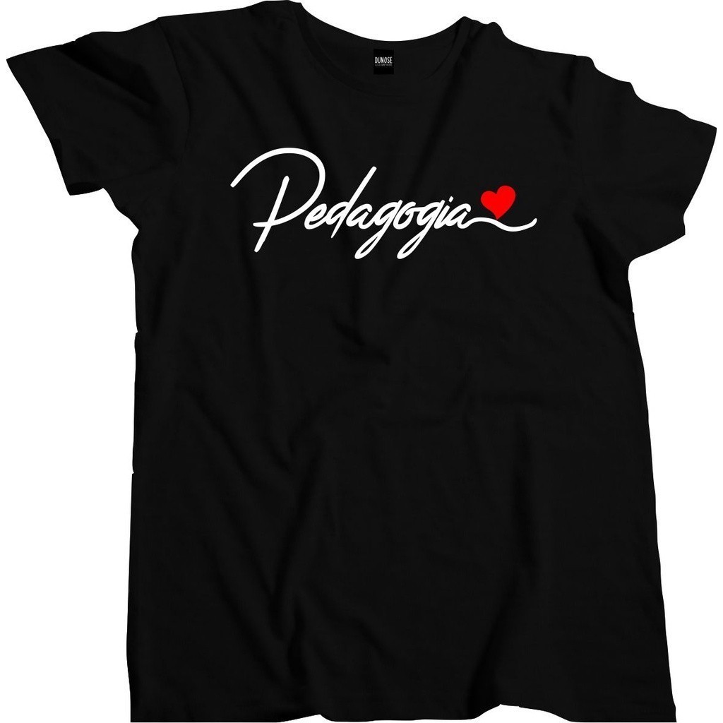 Camisa Masculina Curso Profissão Pedagogia coração