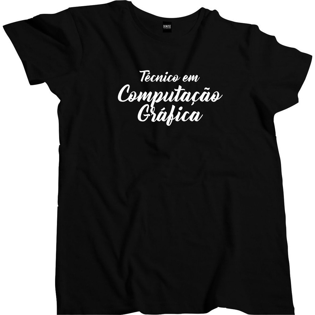 Camisa Masculina Curso Profissão tecnico computacao grafica