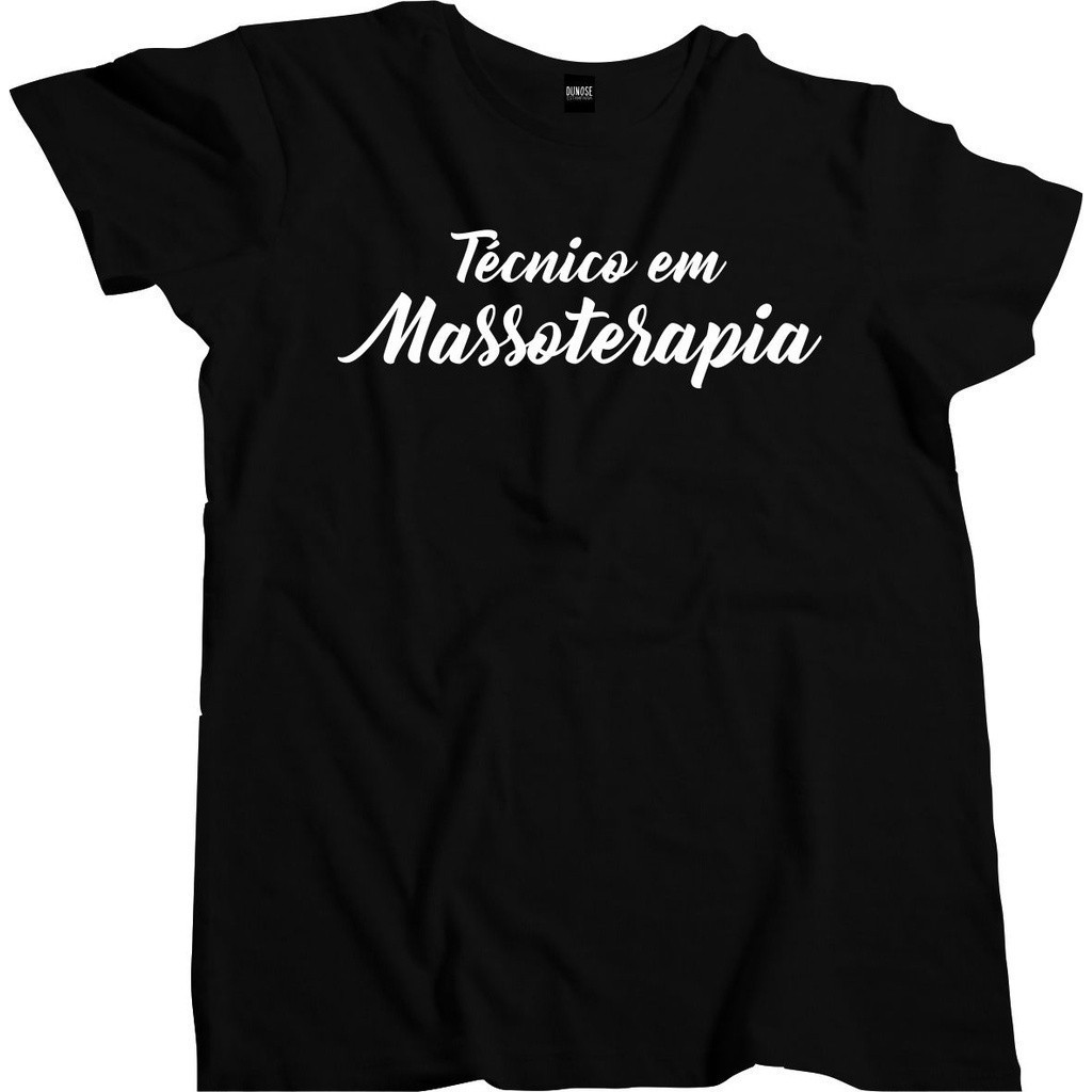 Camiseta Masculina Curso Profissão tecnico em massoterapia