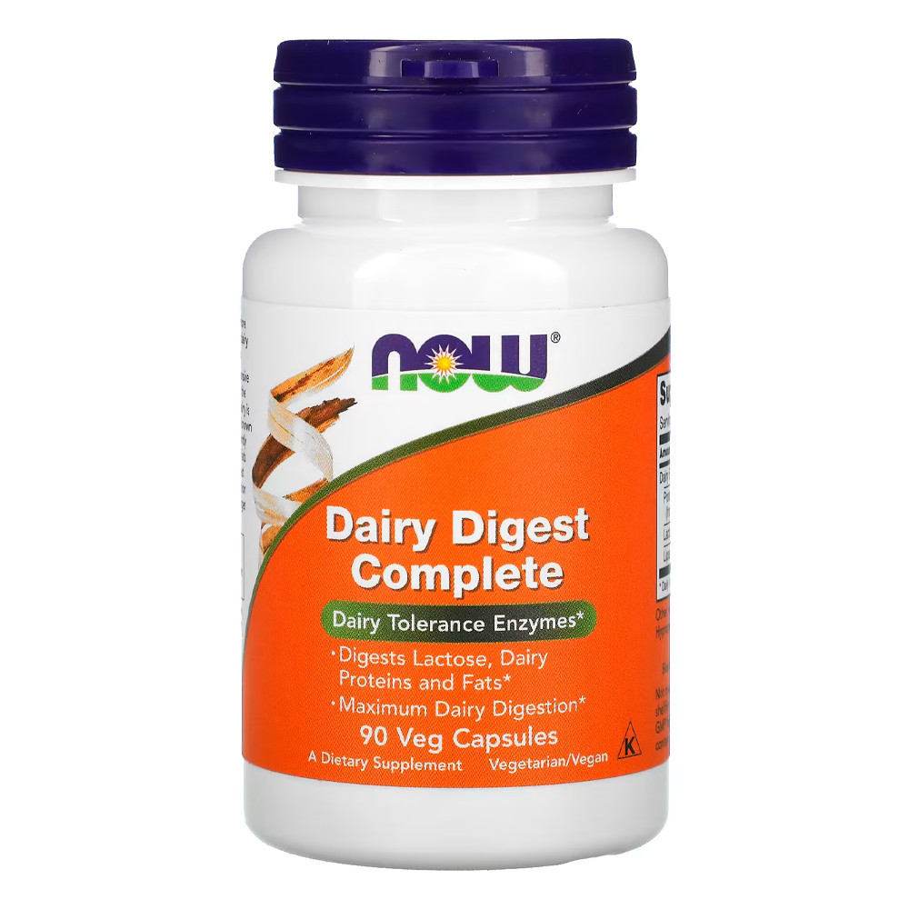 Dairy Digest Completo Now Foods  90 Cápsulas Importado em Oferta na Shopee