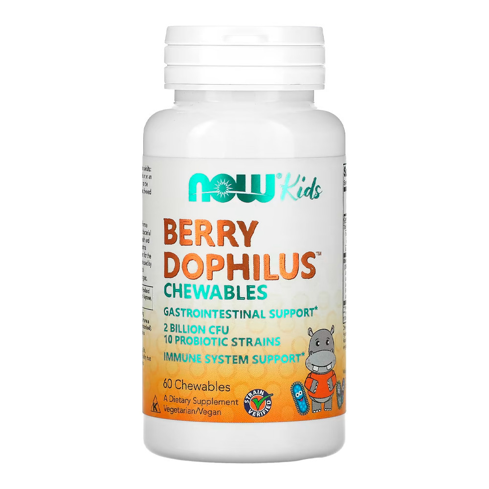BerryDophilus Infantil Now Foods 60 Chewable Importado