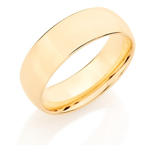 Aliança Anatômica Larga Arredondado. 8mm Rommanel 511618 em Oferta na Shopee