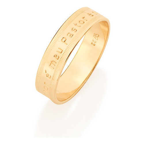 Anel O Sr. É Meu Pastor E Nada Me Faltará Rommanel 511477 em Oferta na Shopee